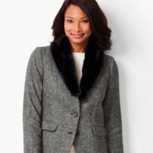 NWT Talbots Aberdeen Shetland Blazer 12P